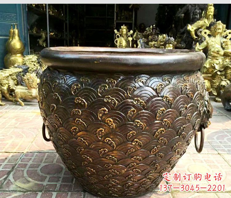 成都铜雕景观花盆