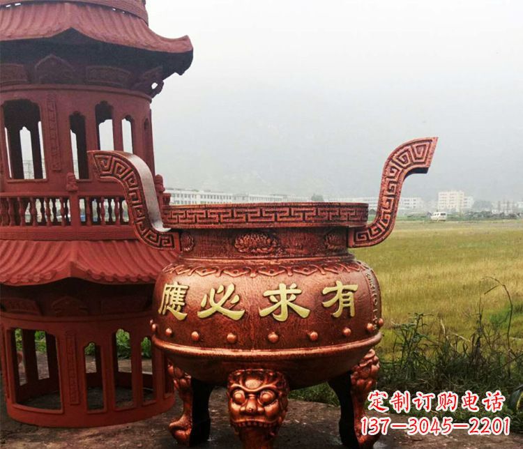 成都铜雕景观香炉