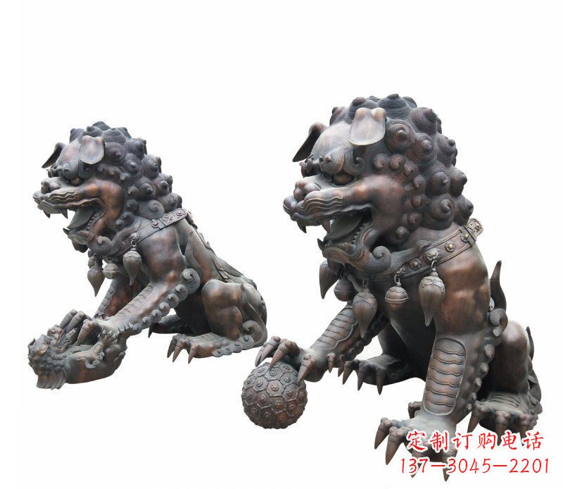成都铜雕酒店镇宅招财麒麟雕塑