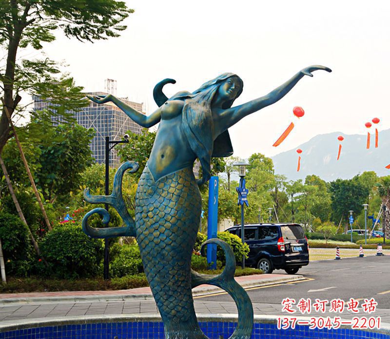 成都铜雕美人鱼
