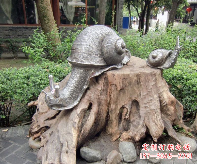 成都铜雕母子蜗牛