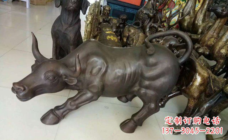 成都铜雕牛广场动物景观摆件 (5)