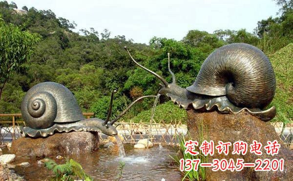 成都铜雕喷水蜗牛