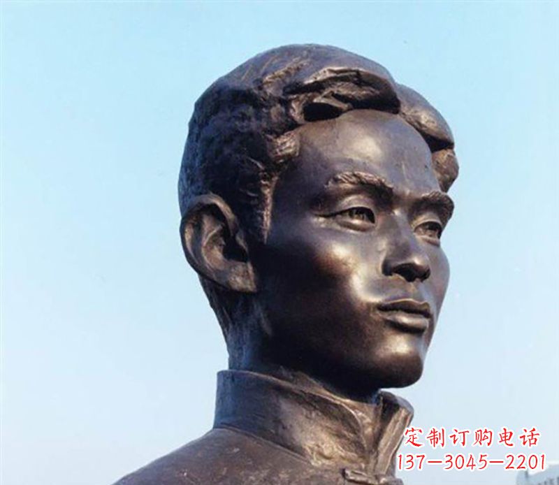 成都铜雕人物头像