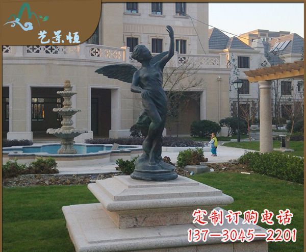成都铜雕西方天使人物雕塑1