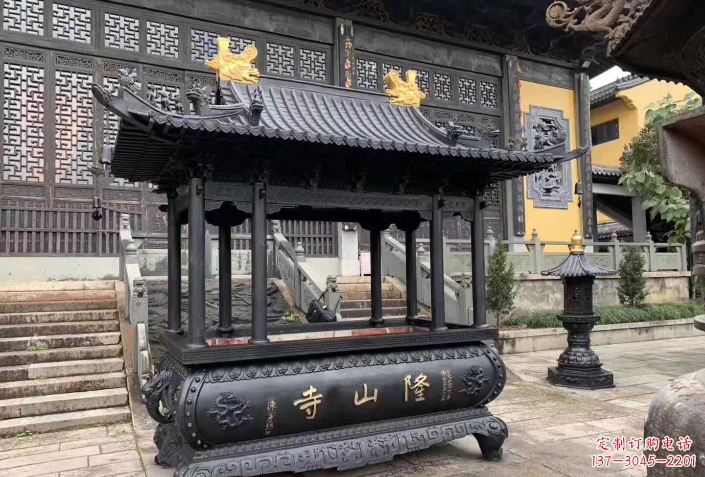 成都铜雕香炉寺庙景观户外摆件