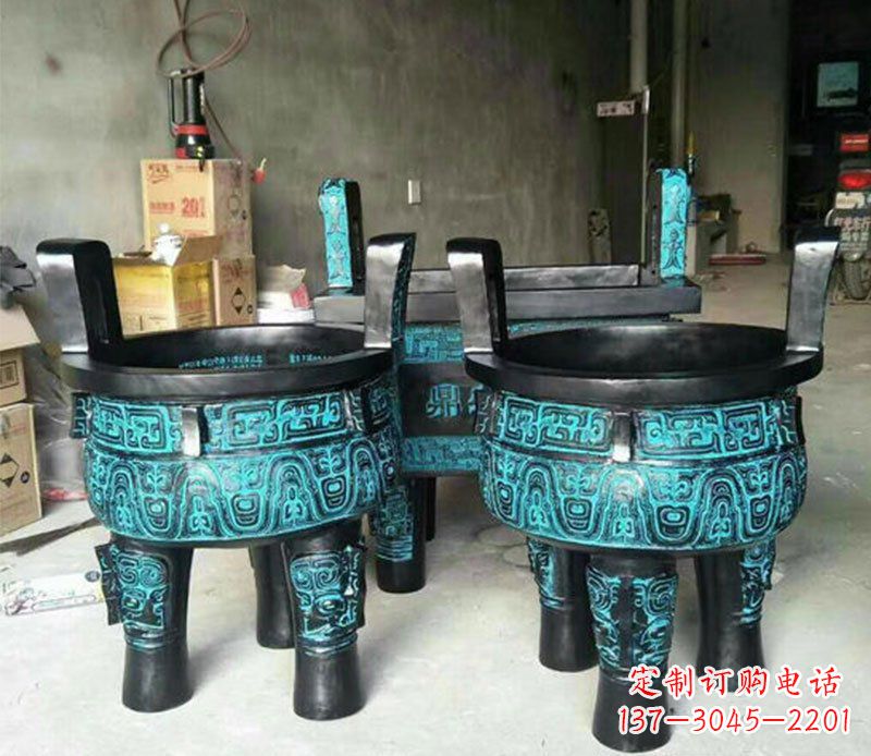 成都铜雕香炉寺庙香炉雕塑