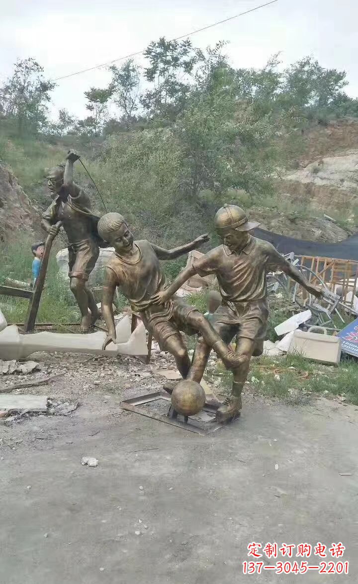 成都铜雕小孩童趣人物雕塑