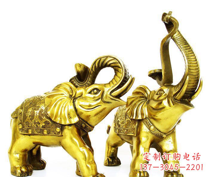 成都铜雕小象公园动物雕塑