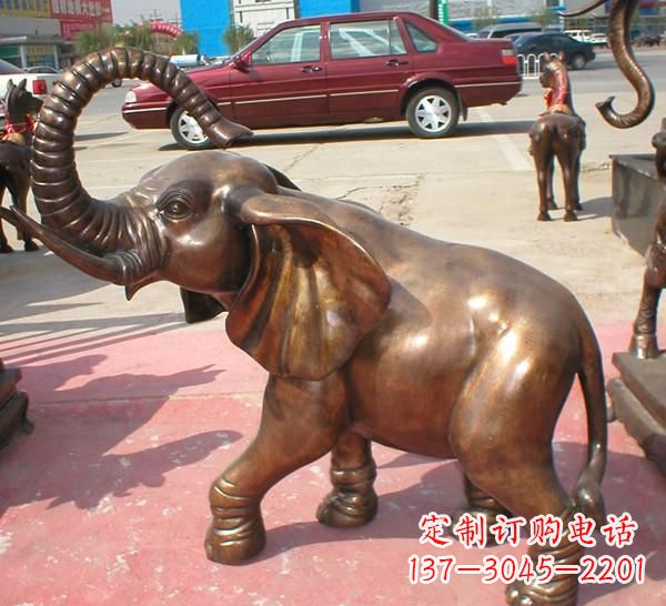 成都铜雕长鼻大象