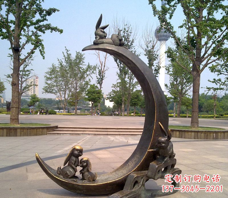 成都兔子铜雕