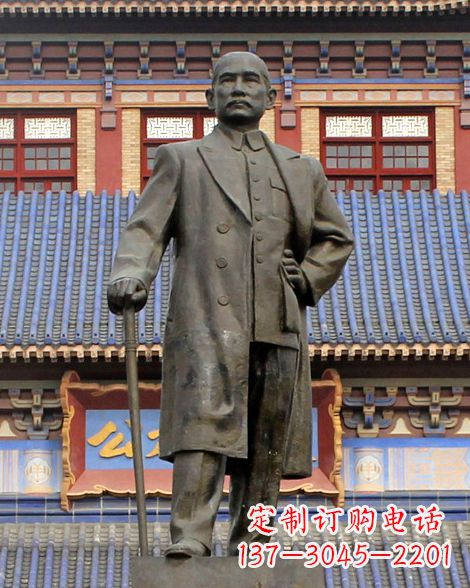 成都伟人孙中山先生铜雕像