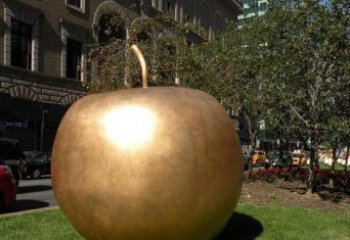 成都苹果城市景观铜雕，精致绝美！