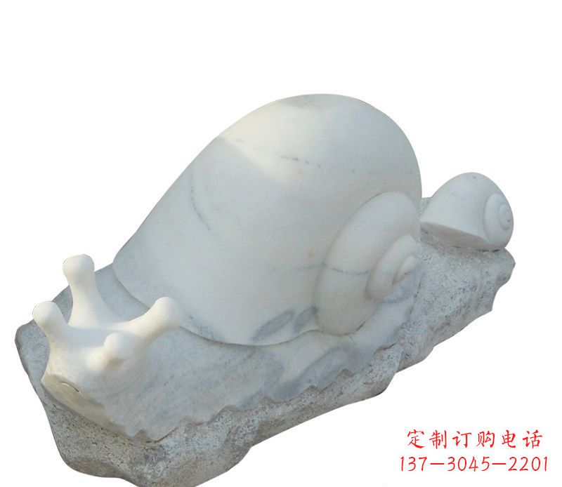 成都蜗牛石雕公园动物摆件
