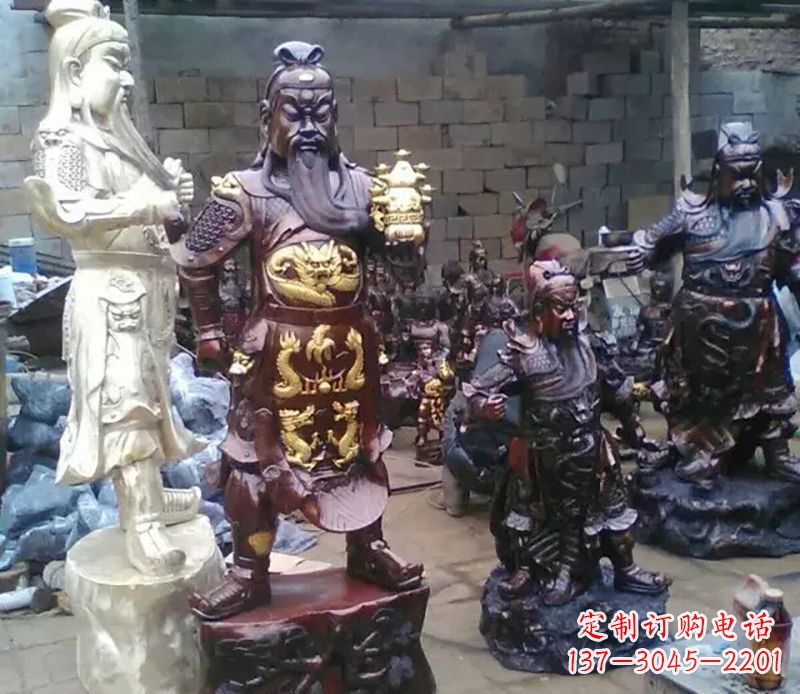 成都武财神提刀关公铜雕