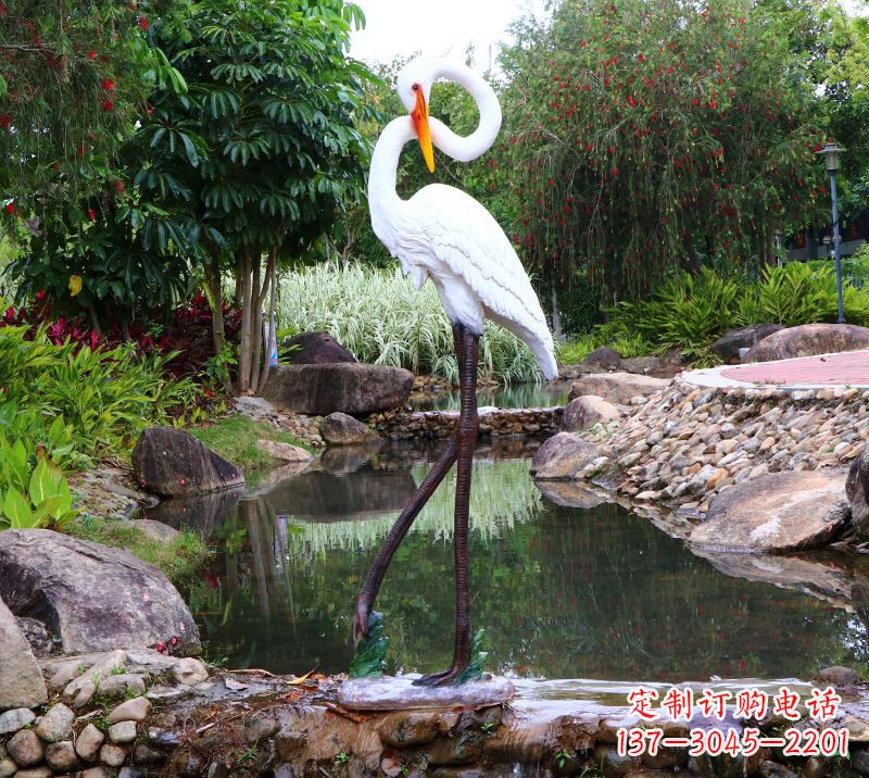 成都仙鹤雕塑摆件