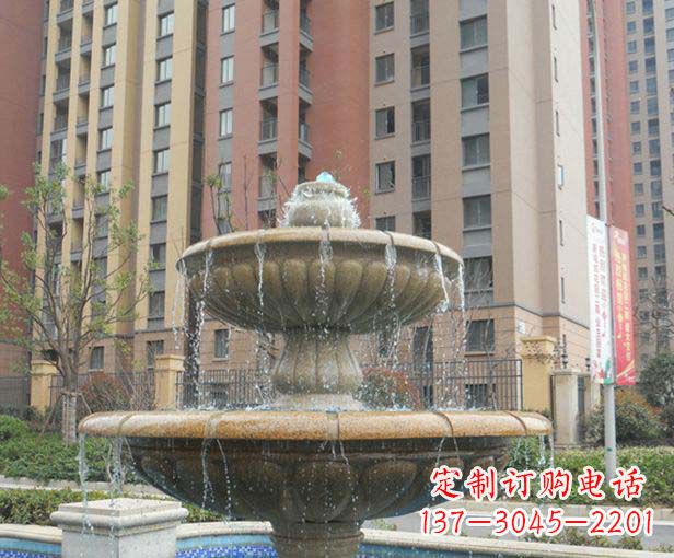 成都小区景观大理石喷泉石雕