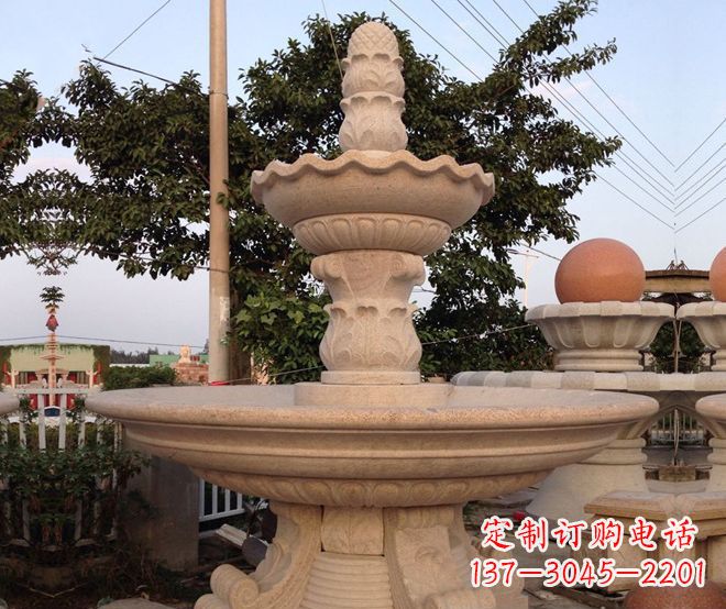 成都小区景观大型喷泉石雕 (4)