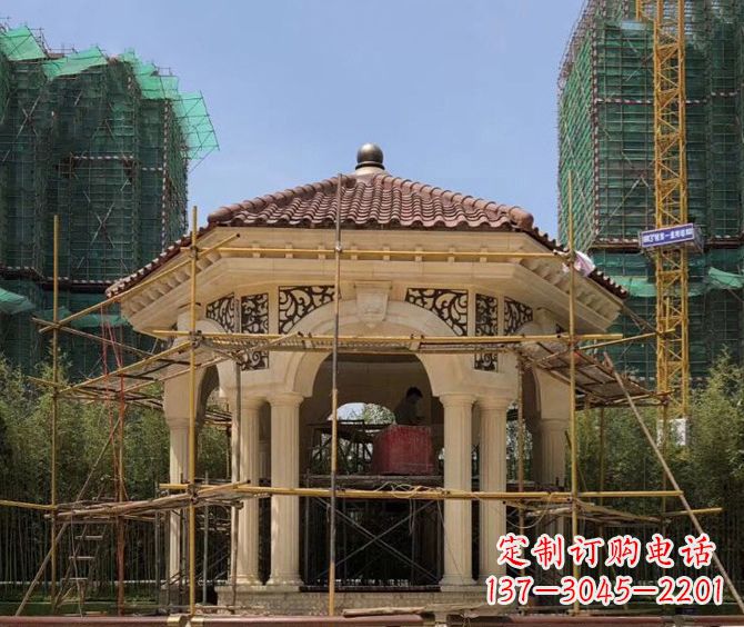 成都小区景观欧式凉亭石雕
