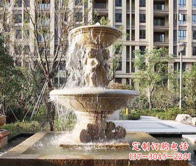 成都小区景观欧式喷泉石雕 (3)