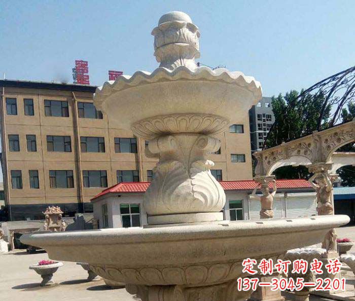 成都小区景观砂岩大型喷泉石雕