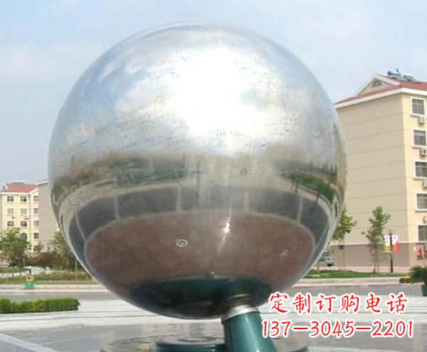 成都校园不锈钢抽象地球仪雕塑