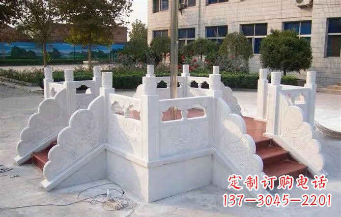 成都校园汉白玉升旗台