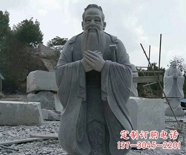 成都校园孔子人物石雕