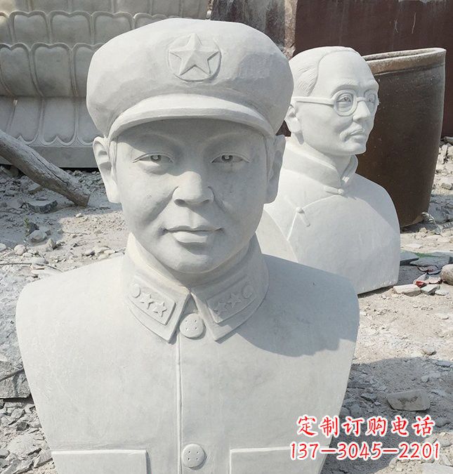 成都校园雷锋头像石雕