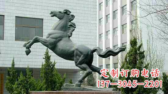 成都校园龙马精神铜雕