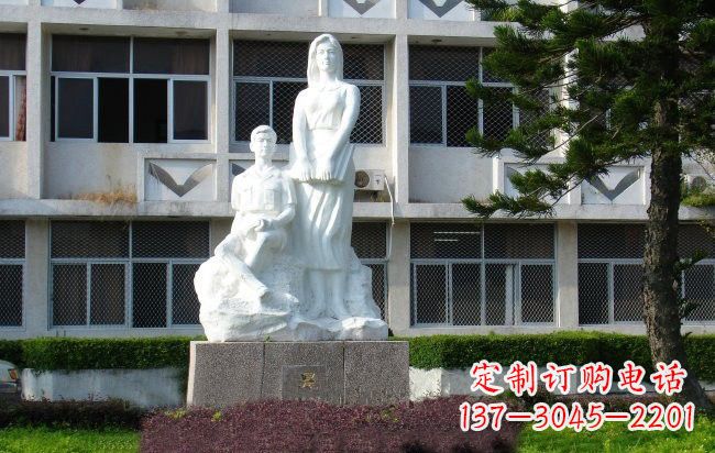 成都校园人物晨读的学生