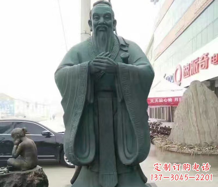 成都校园人物孔子行教像
