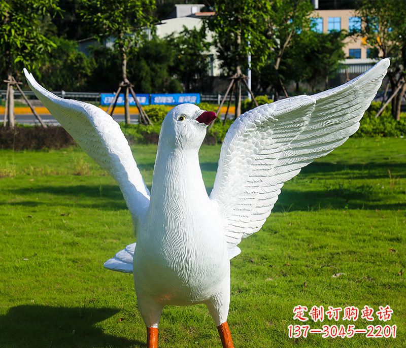 成都新县和平鸽雕塑