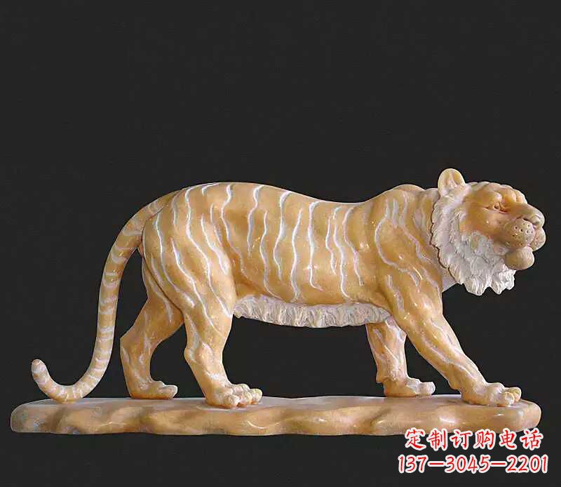 成都行走老虎石雕动物雕塑