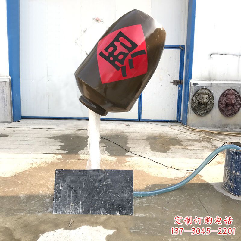 成都悬空酒壶流水喷泉
