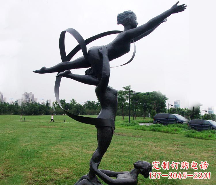 成都艺术体操运动员雕塑