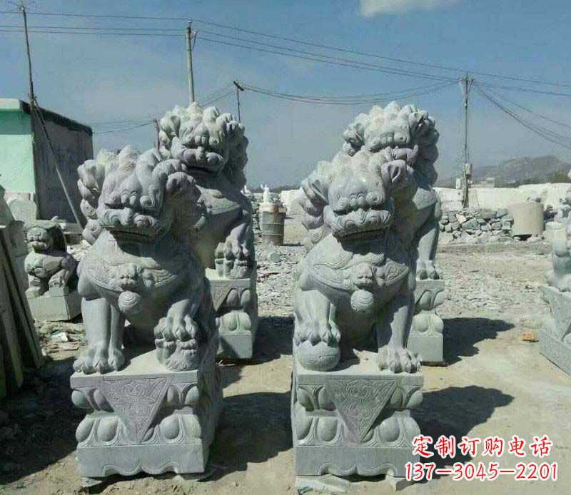 成都园林仿古狮子景观石雕