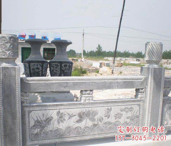 成都园林仿古石栏板景观石雕 (3)