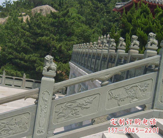 成都园林仿古石栏板景观石雕 (4)