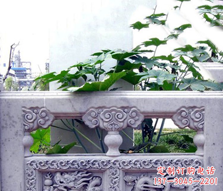 成都园林仿古石栏板景观石雕 (6)