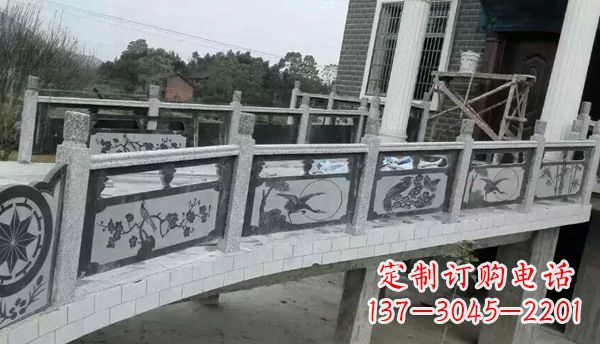 成都园林仿古石栏板景观石雕 (10)