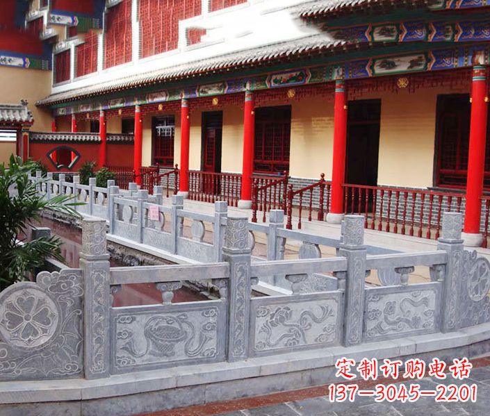 成都园林仿古石栏板景观石雕 (12)