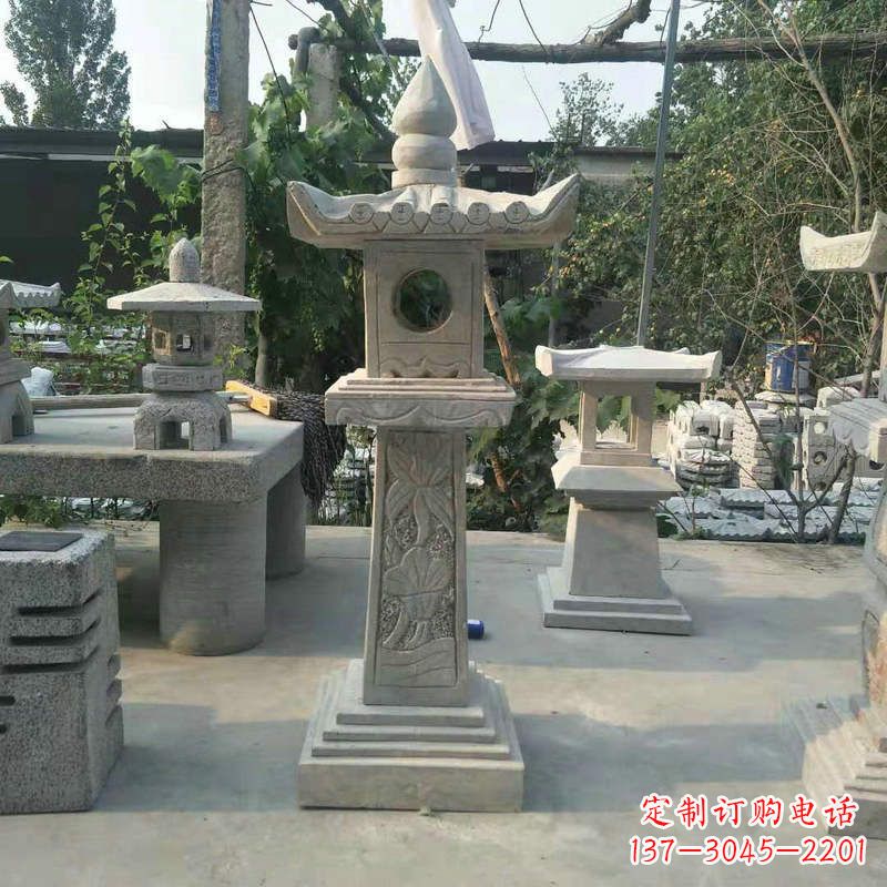 成都园林仿古做旧中式石灯