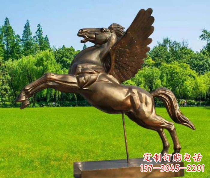 成都园林飞马铜雕