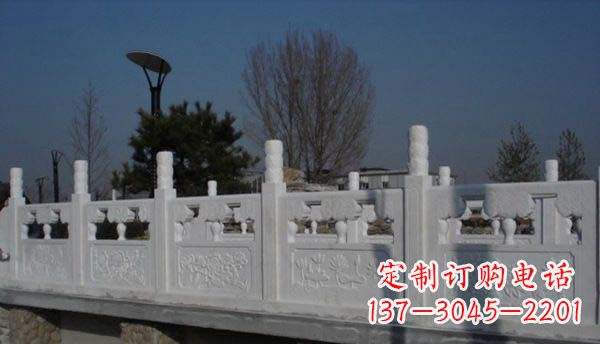 成都园林汉白玉栏板景观石雕