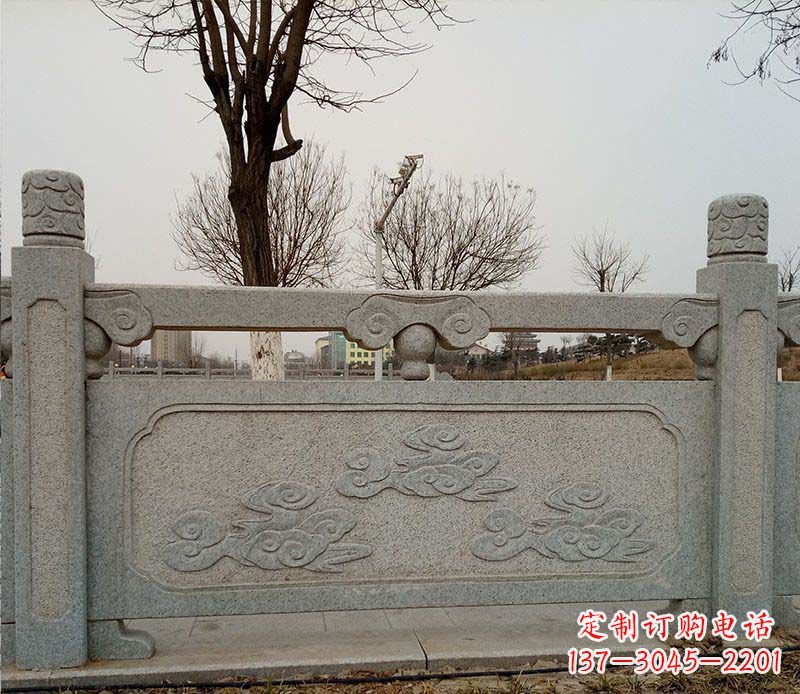 成都园林护城河石栏板景观石雕