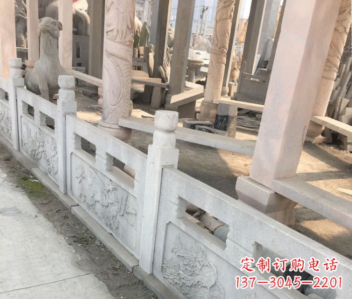 成都园林景观大理石浮雕栏板石雕