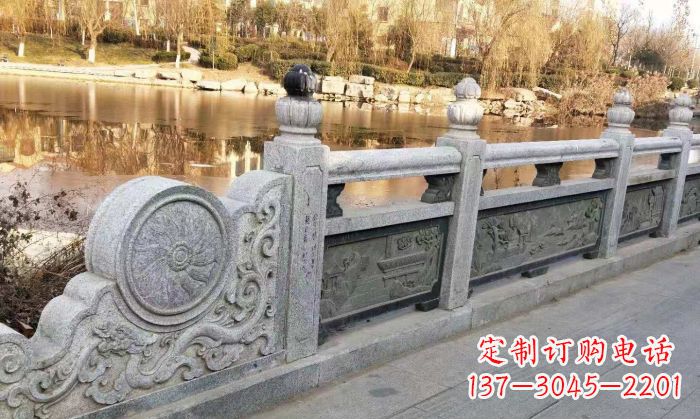 成都园林景观大理石栏板石雕 (10)