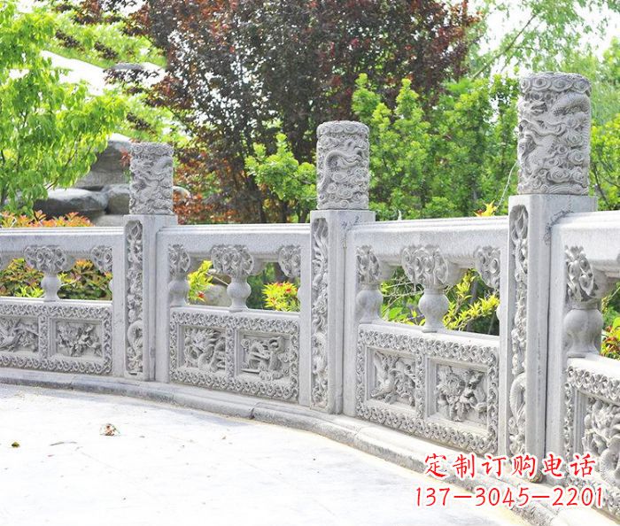成都园林景观大理石栏板石雕 (9)
