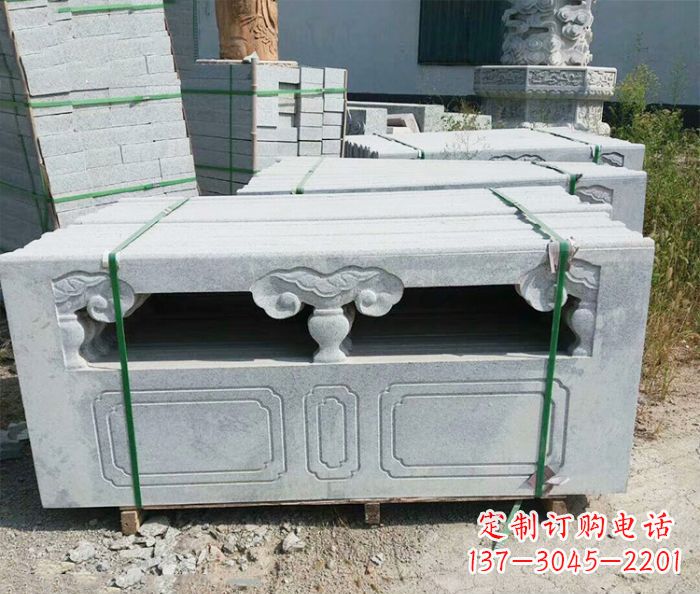 成都园林景观大理石栏板石雕 (13)